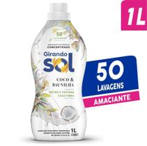 Amaciante Concentrado Girando Sol Coco E Baunilha 1 Litro