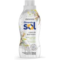 Amaciante Concentrado Roupas Delicadas Girando Sol Coco com Baunilha 500 ml Kit 3un
