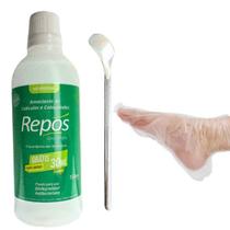 Amaciante De Cutículas Repos + Espátula P/ Calo 222 + 10 Botinha manicure pedicure podologia