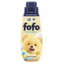 Amaciante de Roupa Concentrado Amarelo Chamego Fofo Frasco 500ml Kit 3un