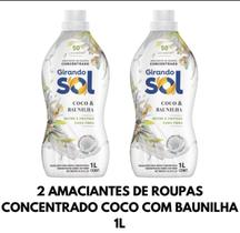 Amaciante de Roupas Concentrado 1L -Girando Sol (Coco Baunilha Hipoalergenico Doces Sonhos)