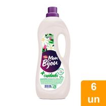 Amaciante Mon Bijou Branco + Cuidado 1,7 Litros - Embalagem com 6 Unidades