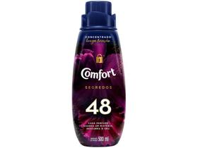 Amaciante roupa comfort concentrado 500ml segredos 48