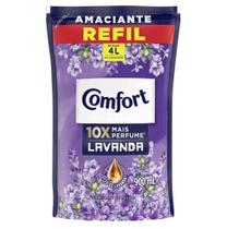 Amaciante roupa comfort concentrado 900ml sache lavanda