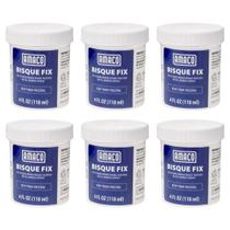 AMACO Bisque Fix Pasta de Reparação Branca 6 Potes de 118 ml