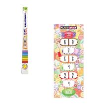 Amarelinha Adesiva Brinquedo Infantil 80cmx2m Candy Amarelinha Adesiva Brinquedo Infantil 80cmx2m Candy