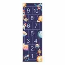 Amarelinha Tapete Adesivo Autocolante Decoração Quarto Infantil Escola Sensorial Desenvolvimento Modelo::Astro Aquarela