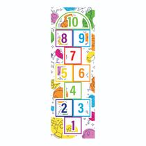 Amarelinha Tapete Adesivo Autocolante Decoração Quarto Infantil Escola Sensorial Desenvolvimento