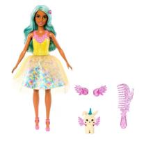 Amarelo Vestido Toque De Mágia Barbie - Mattel HLC34-HLC36