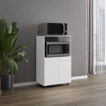 Amário Multiuso Tais 60cm 2 Portas 1 Nicho para Microondas - Branco Móblis