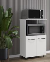 Amário Multiuso Tais 60cm 2 Portas 1 Nicho para Microondas - Branco Móblis
