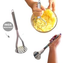 Amassador Batata Legumes Feijão Aço Inox Cabo Reforçado 29cm