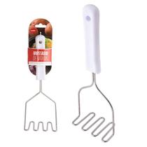 Amassador Batatas Plástico Pp E Aço Inox 25,5cm X 12cm X 6cm Amassador Batatas Plástico Pp E Aço Inox 25,5cm X 12cm X 6cm