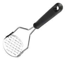 Amassador de Batata e Legumes Manual Aço Inox Cabo Ergonômico Preto Resistente Ideal para Purê Utensílio de Cozinha Presente Amassador de Batata e Legumes Manual Aço Inox Cabo Ergonômico Preto Resistente Ideal para Purê Utensílio de Cozinha Presente