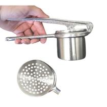 Amassador de batata manual - Espremedor e Esmagador para fazer purê de batata - Espremedor de batata com Caneca Polida R - KiroPlast