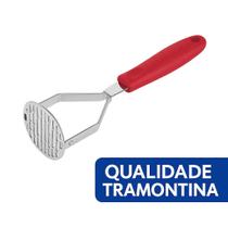 Amassador de Batatas Tramontina Utilitá Inox Cabo Ergonômico vermelho Ideal para Purês e Feijão by BSMIX Amassador de Batatas Tramontina Utilitá Inox Cabo Ergonômico vermelho Ideal para Purês e Feijão by BSMIX