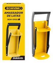 Amassador De Lata Manual Até 475ml P/ Reciclagem De Latinha Amarelo Amassador De Lata Manual Até 475ml P/ Reciclagem De Latinha Amarelo