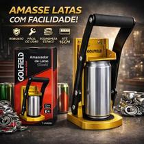 Amassador de latas de aço com abridor de garrafas para paredes de até 475ml