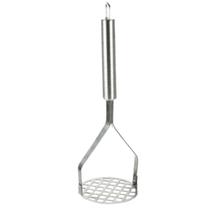 Amassador Espremedor Batatas Cabo Preto Aço Inox Reforçado Amassador Espremedor Batatas Cabo Preto Aço Inox Reforçado