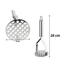 Amassador Espremedor De Batata Legumes Feijão de Aço Inox Amassador Espremedor De Batata Legumes Feijão de Aço Inox