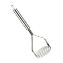 Amassador Espremedor de Batatas Legumes Manual Em Inox 25cm