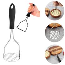 Amassador Espremedor de Legumes E Batatas Cabo Preto Inox