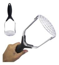 Amassador Multiuso Dobravel Cabo De Metal / Plastico Preto 2 - Oem