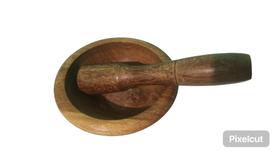 Amassador Triturador de Temperos de Madeira com Machucador Artesanal Amassador Triturador de Temperos de Madeira com Machucador Artesanal