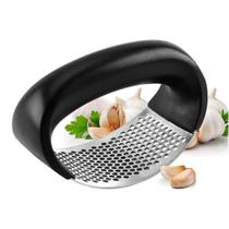 Amassador Triturador Espremedor de Alho Manual Aço Inox para Cozinha Super Resistente