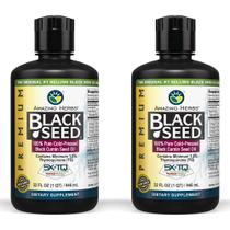 Amazing Herbs Premium Black Seed Oil - Nigella Sativa prensado a frio Auxilia na Saúde Digestiva, Suporte Imunológico, Função Cerebral, Mobilidade Articular, Sem Glúten, Não OGM - 32 Fl Oz (Pacote de 2)