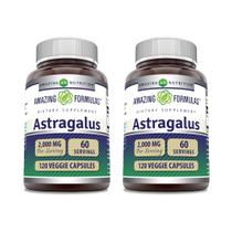 Amazing Nutrition Astragalus 2000 mg, cápsulas, 120 unidades, 2 pacotes