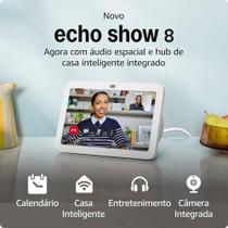 AMAZON ALEXA ECHO SHOW 8 3º GERAÇÃO BRANCA COM CAMERA E TELA AMAZON ALEXA ECHO SHOW 8 3º GERAÇÃO BRANCA COM CAMERA E TELA
