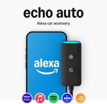 Amazon Echo Auto 2a Geração Alexa para Carro e Moto Preto Amazon Echo Auto 2a Geração Alexa para Carro e Moto Preto