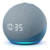Amazon Echo Dot 4th Gen With Clock Alexa, Display Blue