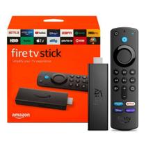 Amazon Fire Tv Stick 3 Ger Full Hd 1080p Bi Volt Cor Preto Tipo de controle remoto De voz Alexa