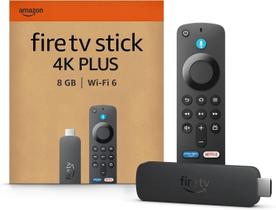 Amazon Fire TV Stick 4K Plus Wi-Fi 6, Dolby Vision/Atmos, HDR10+, 2GB de RAM e 8GB armazenamento