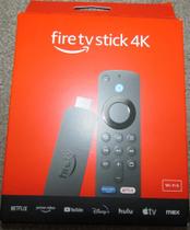 Amazon Fire TV Stick 4K UHD (2ª Geração) 8 GB Wi-Fi 6 Dolby Vision/Atmos HDR10+ - Novo lacrado
