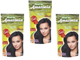 Amazonia Preto Forte (Preto Azulado) Hene em Gel 180gr Divina Dama Pouch