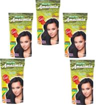 Amazonia Preto Medio (Preto Natural) Hene em Gel 180gr Divina Dama Pouch