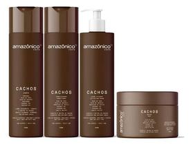 Amazonico Care Kit Cachos Completo - 4 Produtos Amazonico Care Kit Cachos Completo - 4 Produtos