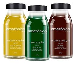 Amazonico Care Kit Com 3 Ampolas De Tratamento Intensivo