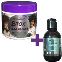Amazun - Botox Solta Cachos 500g + Glicerina para Umectação Hidratação
