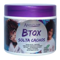 Amazun Btox Solta Cachos Anti Frizz Cachos Soltos 500g Sem Alisar com Brilho Anti Frizz Texturizador de Cachos Reduz Porosidade Reconstrução dos Fios - Amazun Cosméticos