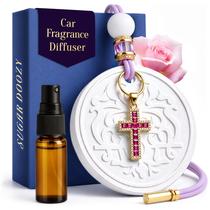 Ambientador de Carro Sugar Doozy 18k Ouro com Rubis em Cruz Ambientador de Carro Sugar Doozy 18k Ouro com Rubis em Cruz