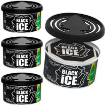 Ambientador para Auto LITTLE TREES Fiber Can Black Ice x4 Ambientador para Auto LITTLE TREES Fiber Can Black Ice x4