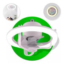 Ambiente Sob Medida: Ventilador de Teto 50W com Luz Integrada e Rotação 360