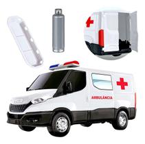 Ambulância Educativa Infantil Detalhes Realistas Porta Traseira Brinquedo Profissões Criança Carrinho Presente Imaginação Veículo