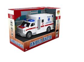 Ambulância Fricçao C/ Som E Luz Dmt6164 - Dm Toys
