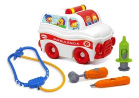 Ambulancia Infantil Com Acessórios 1119 - Elka Brinquedos