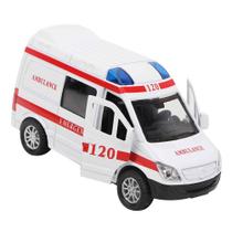 Ambulância SPYMINNPOO Toy Car em escala 1:32 com som e luz